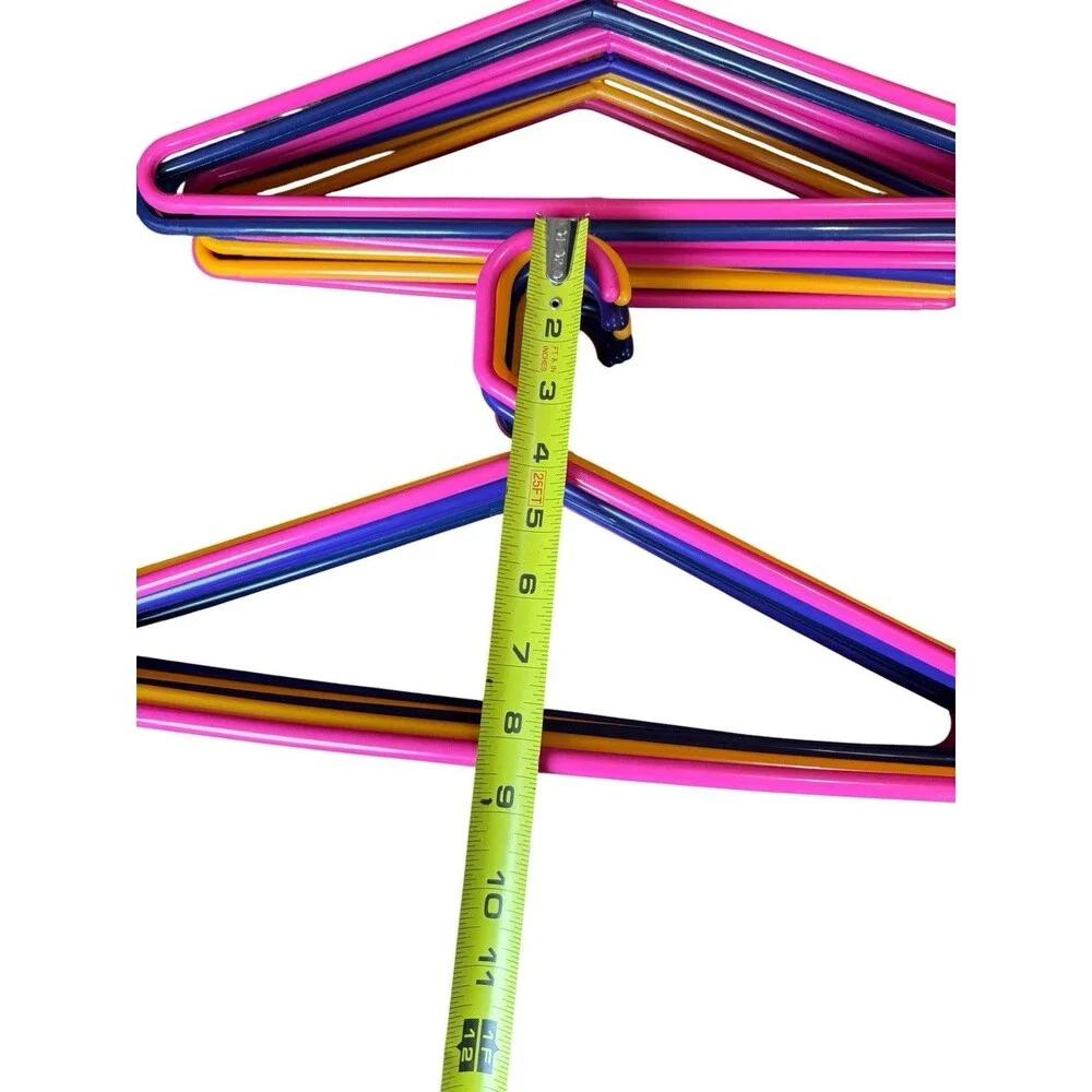 The Container Store 20 Heavy-Duty Tubular Hangers Assorted Random Colors